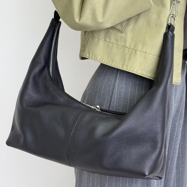 Сумка женская кожаная черная FM1803B