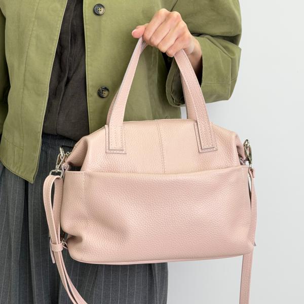 Сумка женская кожаная пудра FM1234I