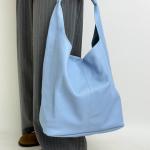 Сумка жіноча шкіряна блакитна FM1520F