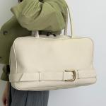 Сумка женская кожаная молочная FM1791C