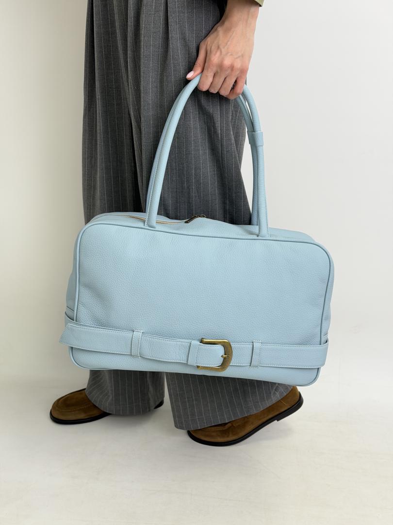 Сумка женская кожаная голубая FM1791D