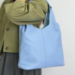 Сумка женская кожаная голубая FM1280H