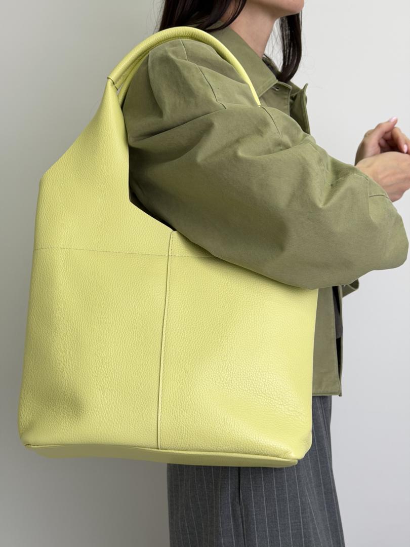 Сумка женская кожаная желтая FM1280I