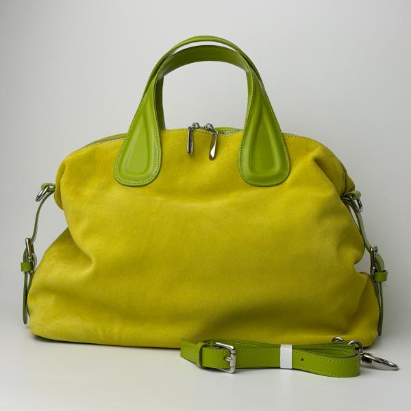 Сумка женская кожаная салатовая FM1240AR