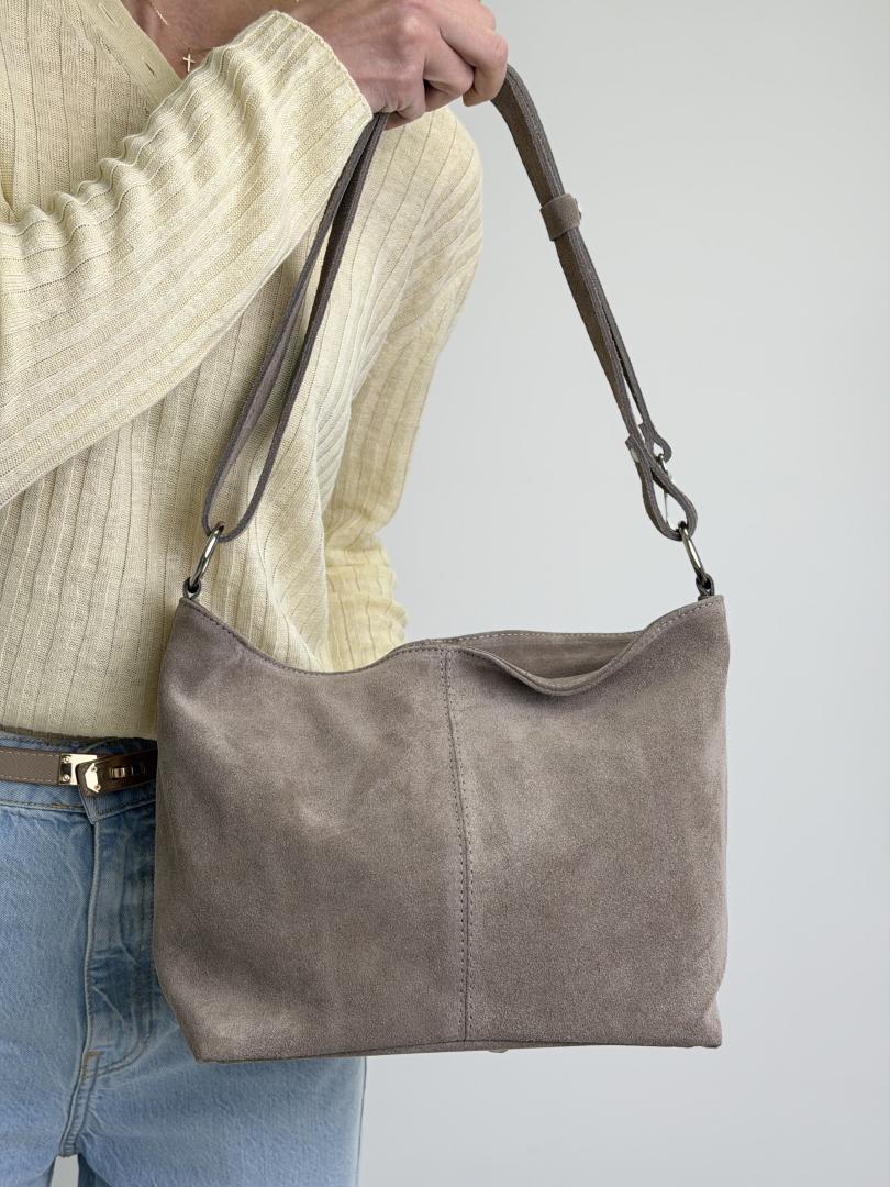 Сумка женская кожаная тауп FM1000AF