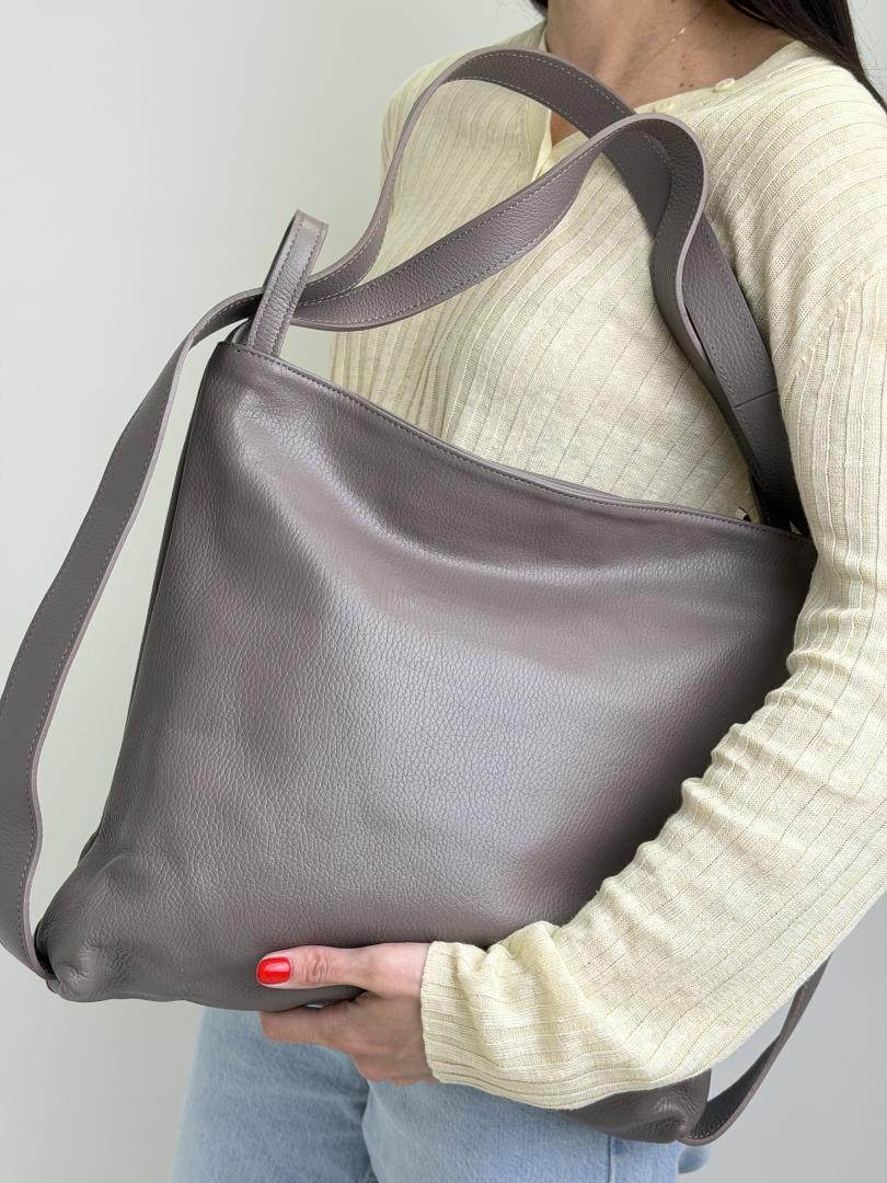 Сумка женская кожаная графит FM1236E