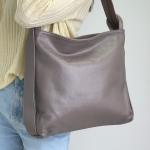 Сумка женская кожаная графит FM1236E