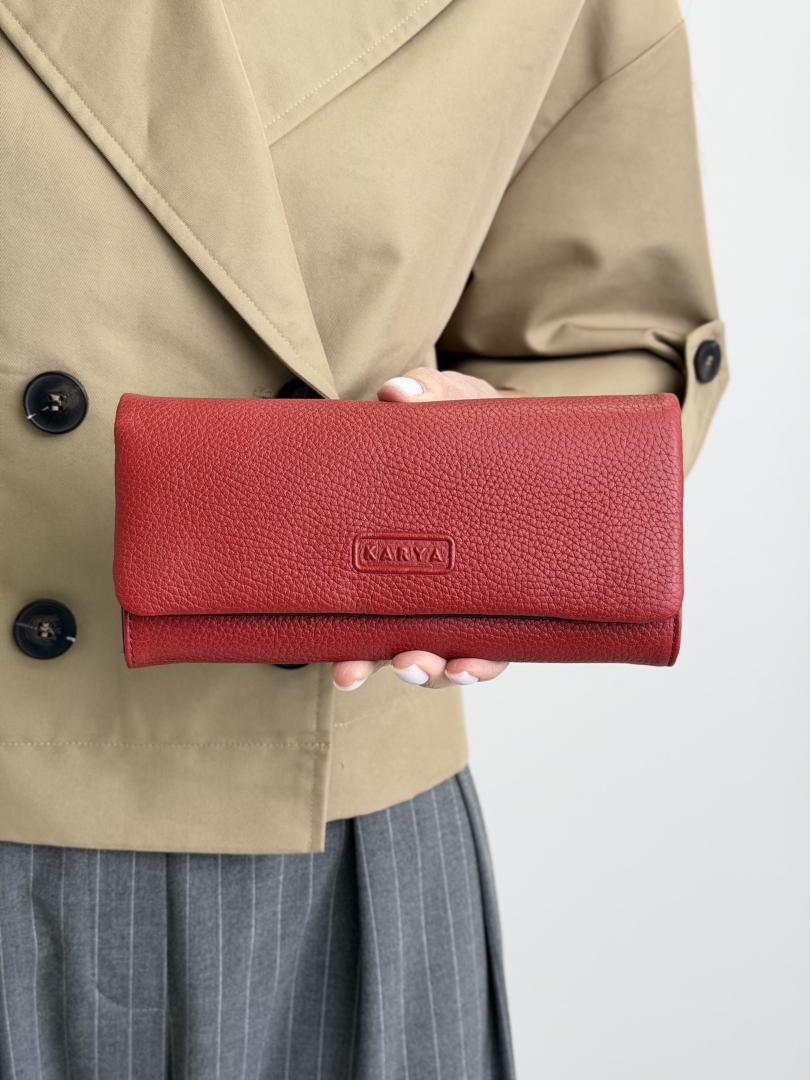 Кошелек женский кожаный красный FM1317S