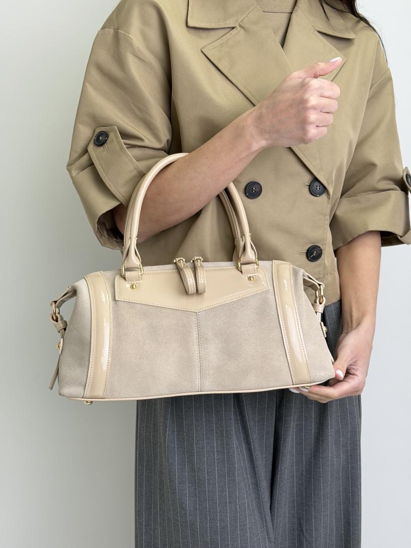 Сумка жіноча шкіряна бежева FM1756H