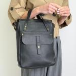 Сумка жіноча шкіряна чорна FM1807A