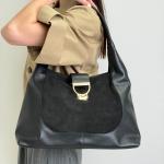 Сумка жіноча шкіряна чорна FM1808A