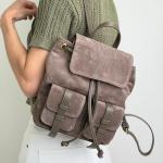 Рюкзак женский кожаный тауп FM1384G