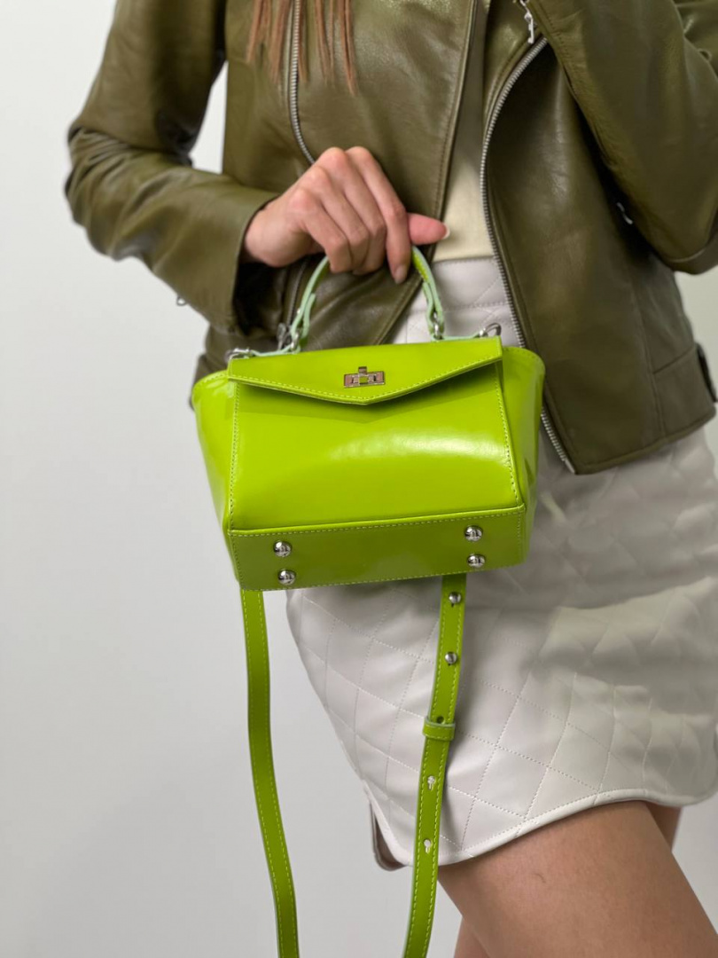 Купить Сумка женская кожаная салатовая FM1101N по низкой цене ...