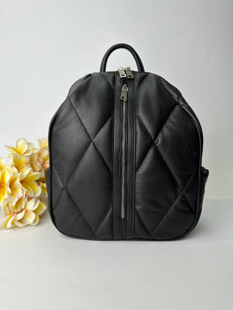 Рюкзак женский кожаный черный FM1287C