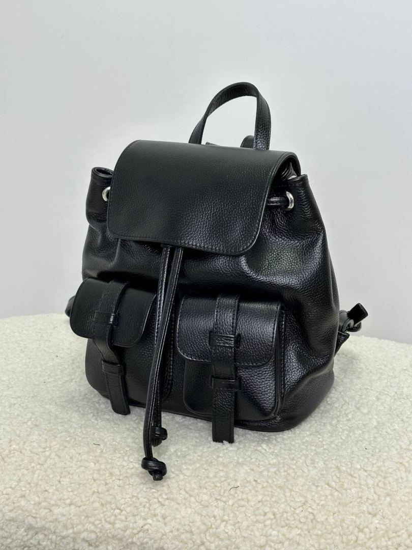 Рюкзак женский кожаный черный FM1384B
